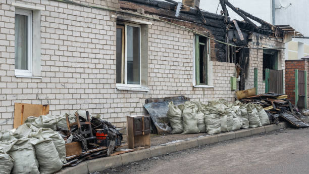 Professional Fire Damage Removal technician working in Amery, WI